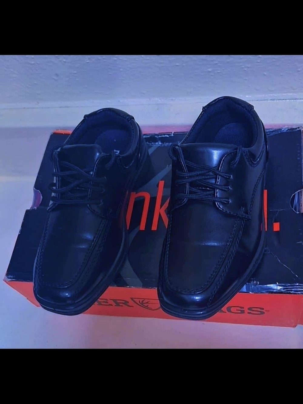 Men's Black Lace-Up Derby Dress Shoes
